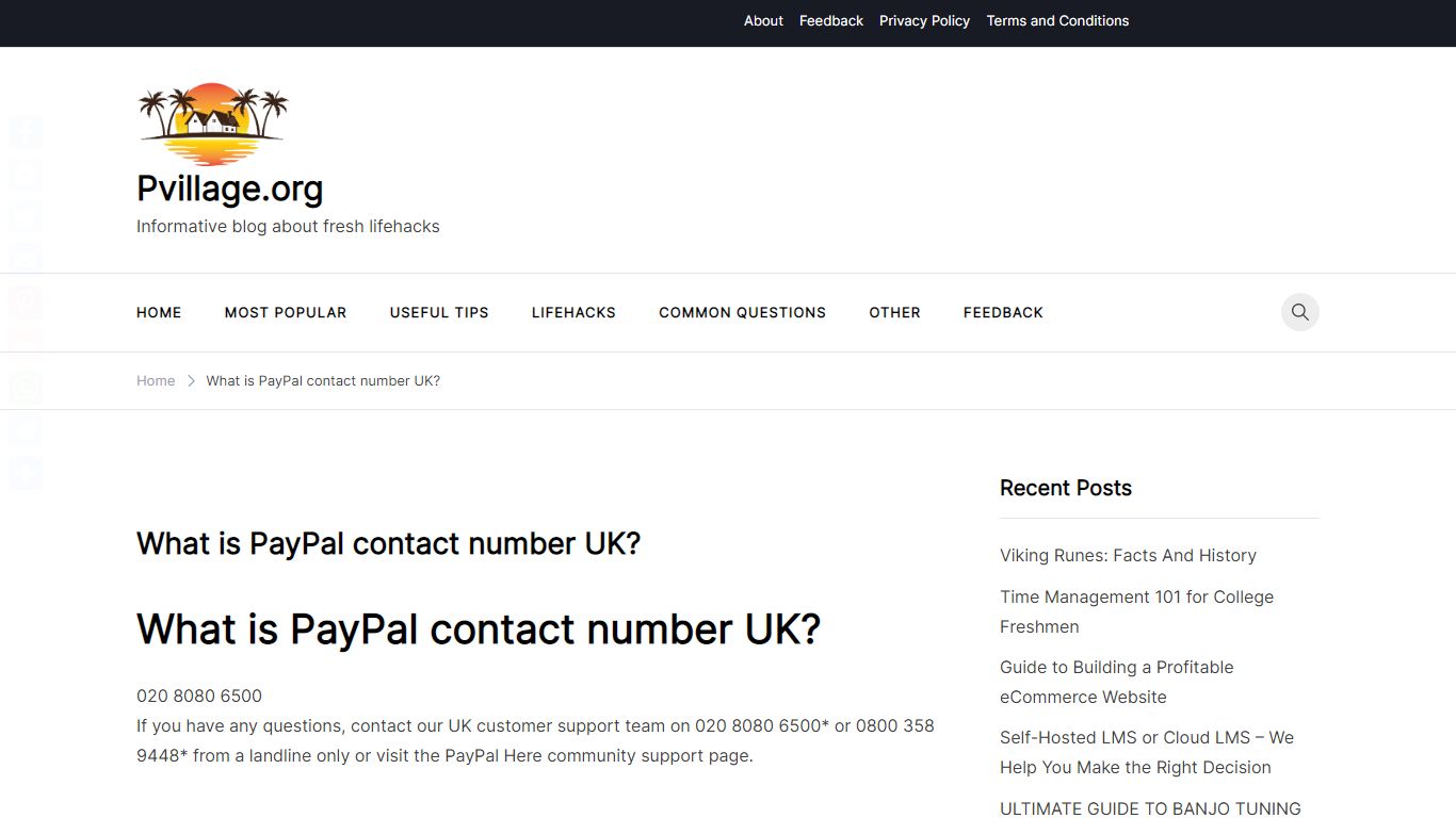 What is PayPal contact number UK? – Pvillage.org